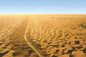塔里木沙漠<em>公路</em>—目前世界<em>上</em>在流動沙漠中修建<em>的</em><em>最長</em><em>的</em><em>公路</em>
