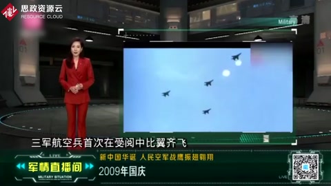 2009年國慶閱兵群星閃耀，國產(chǎn)先進戰(zhàn)鷹集中亮相