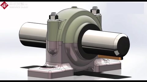 機器上使用很多的<em>軸承</em>座，拆解flash動畫