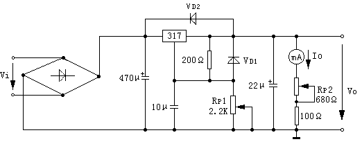 并聯型<em>穩壓電源</em>電路<em>圖</em>1